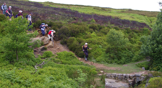 Crossing Great Hograh Beck/photo by Arnold Underwood/June 25th 2007